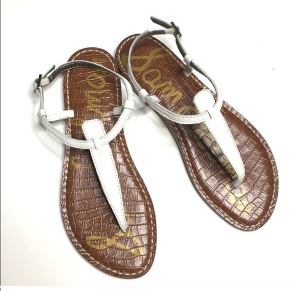 Sam Edleman Gigi Thong T-strap Flat Sandals Sz 7.5 - Picture 5 of 6
